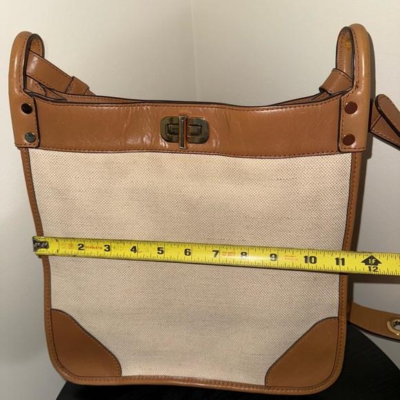 Michael Kors Collection Tan and Cream Crossbody Bag - Picture 6 of 7